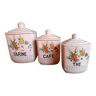 3 ceramic spice jars
