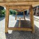 Solid pine table for 10 people.