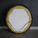 Miroir ovale bois noirci époque Napoléon III - 59x51cm