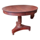 Round table with central tripod leg