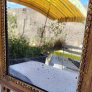 Miroir en bois doré et stuc, style Louis XVI, XIXème