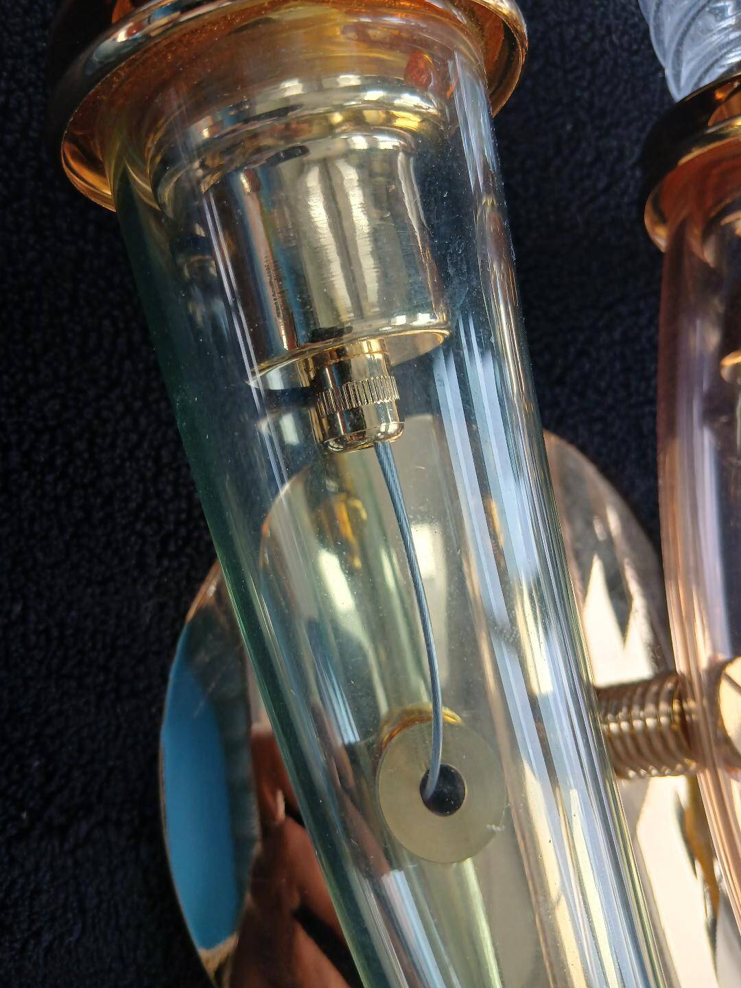 Glass wall light designed by Giuseppe Righetto for Artemide, Italy 1980.