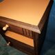 Art Deco orange bedside table