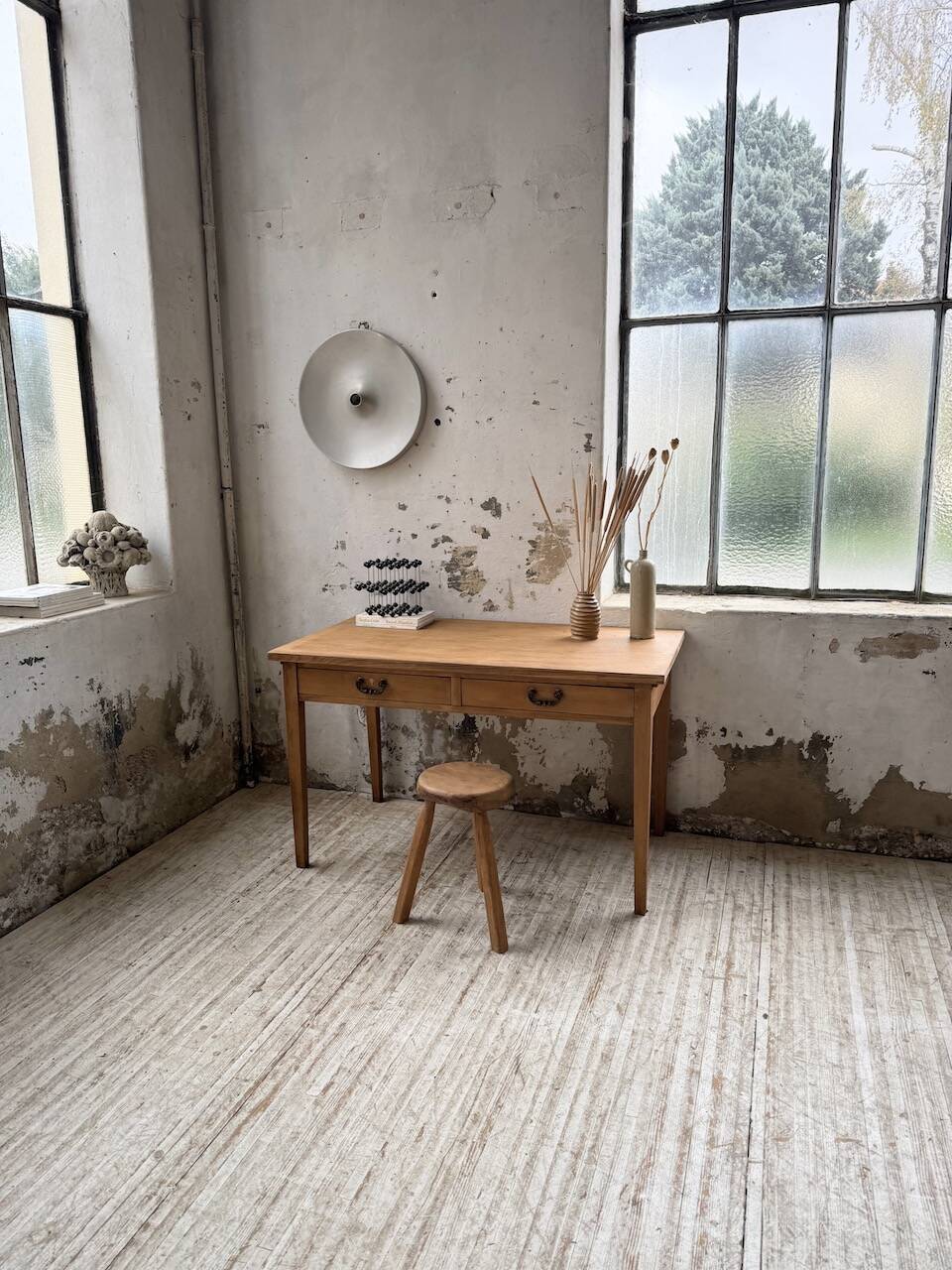 Oak veneer desk 1950