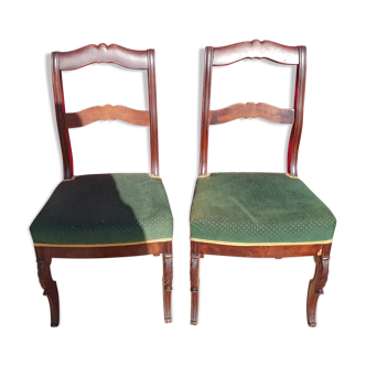 Pair of Charles X style chairs