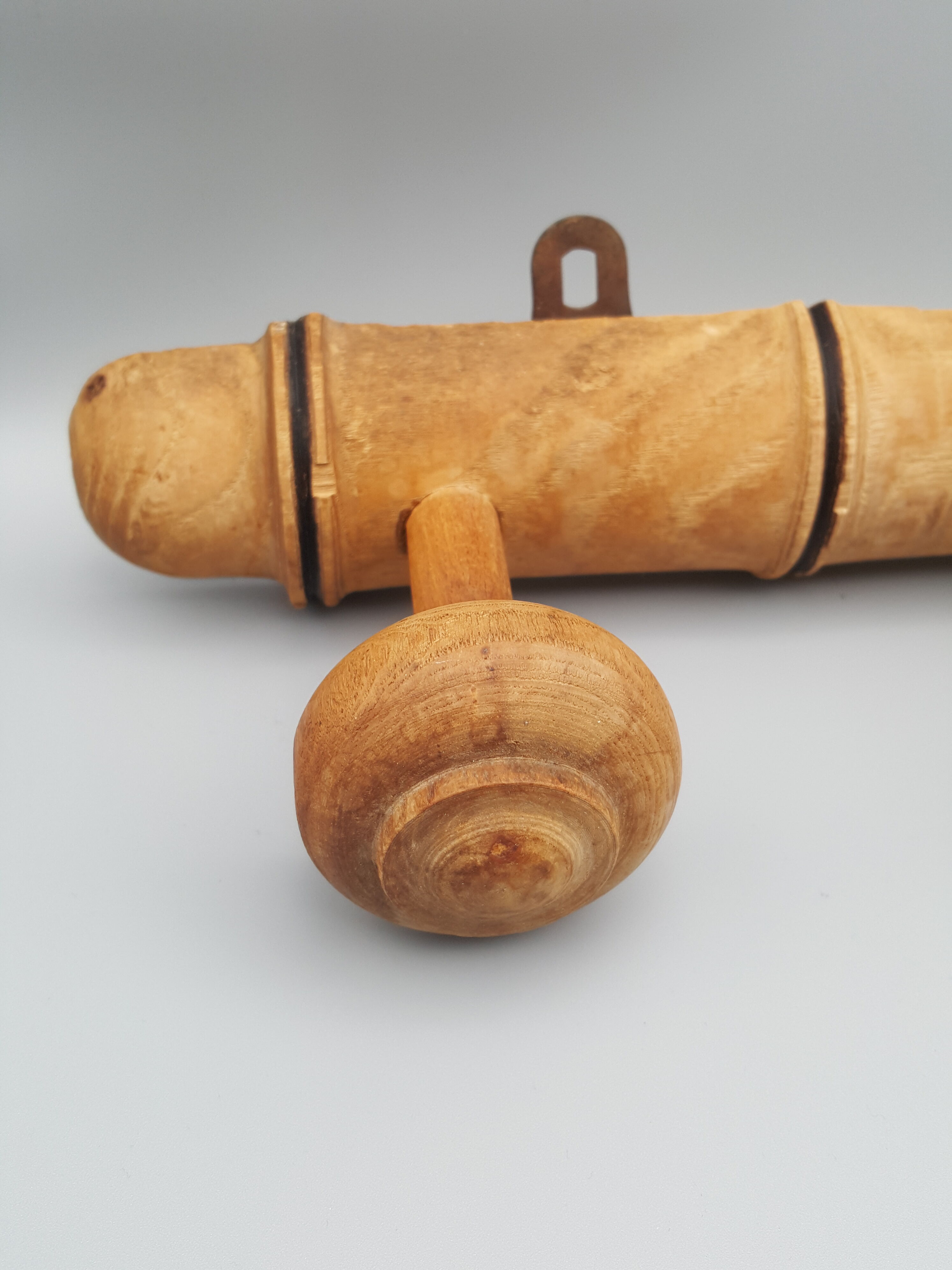 Bamboo-style imitation wooden coat rack