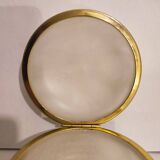 Round alabaster jewelry box