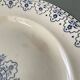 Series of 12 flat plates XIXth earthenware Terre de Fer Clairefontaine