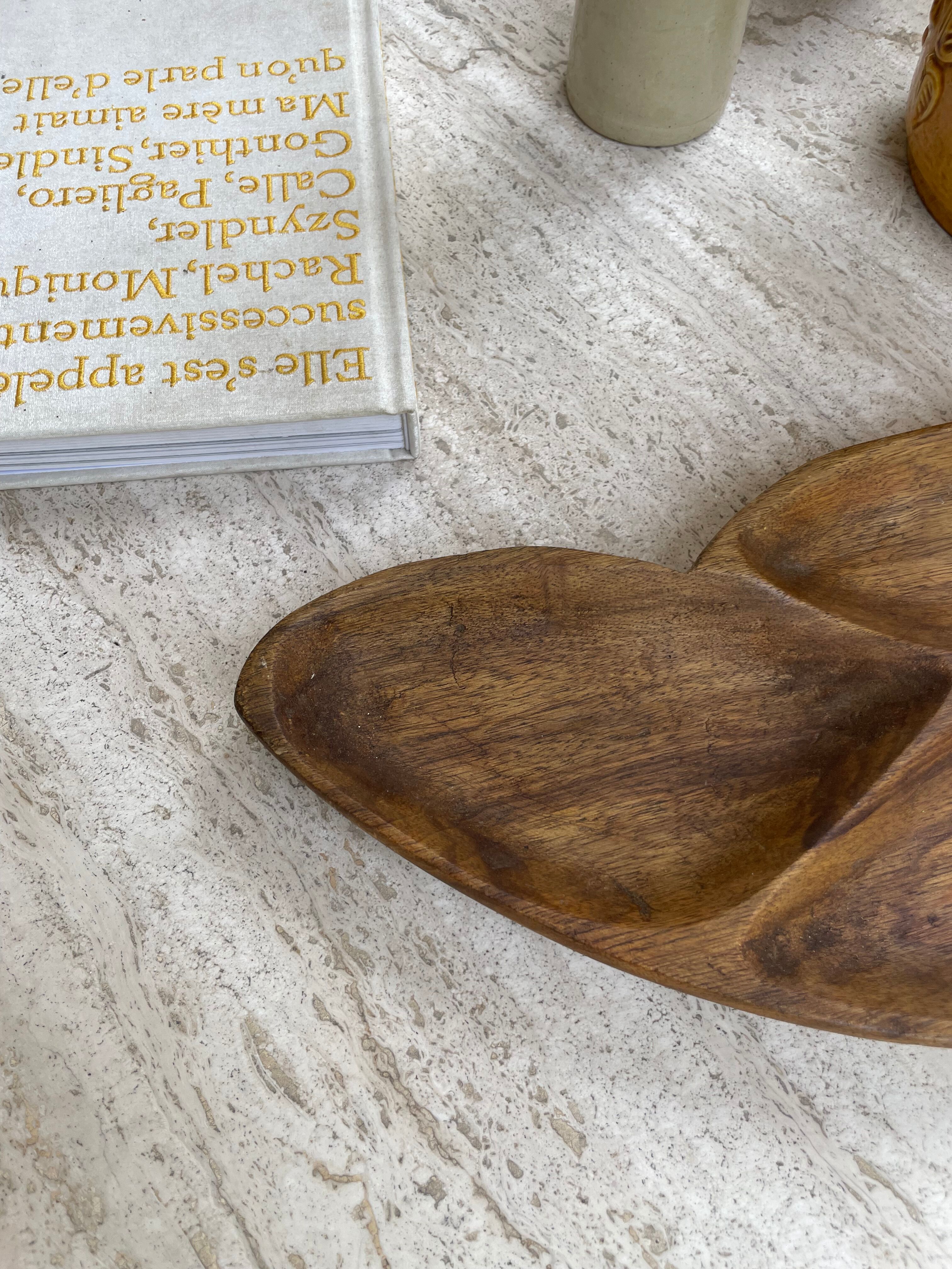Antique wooden dish