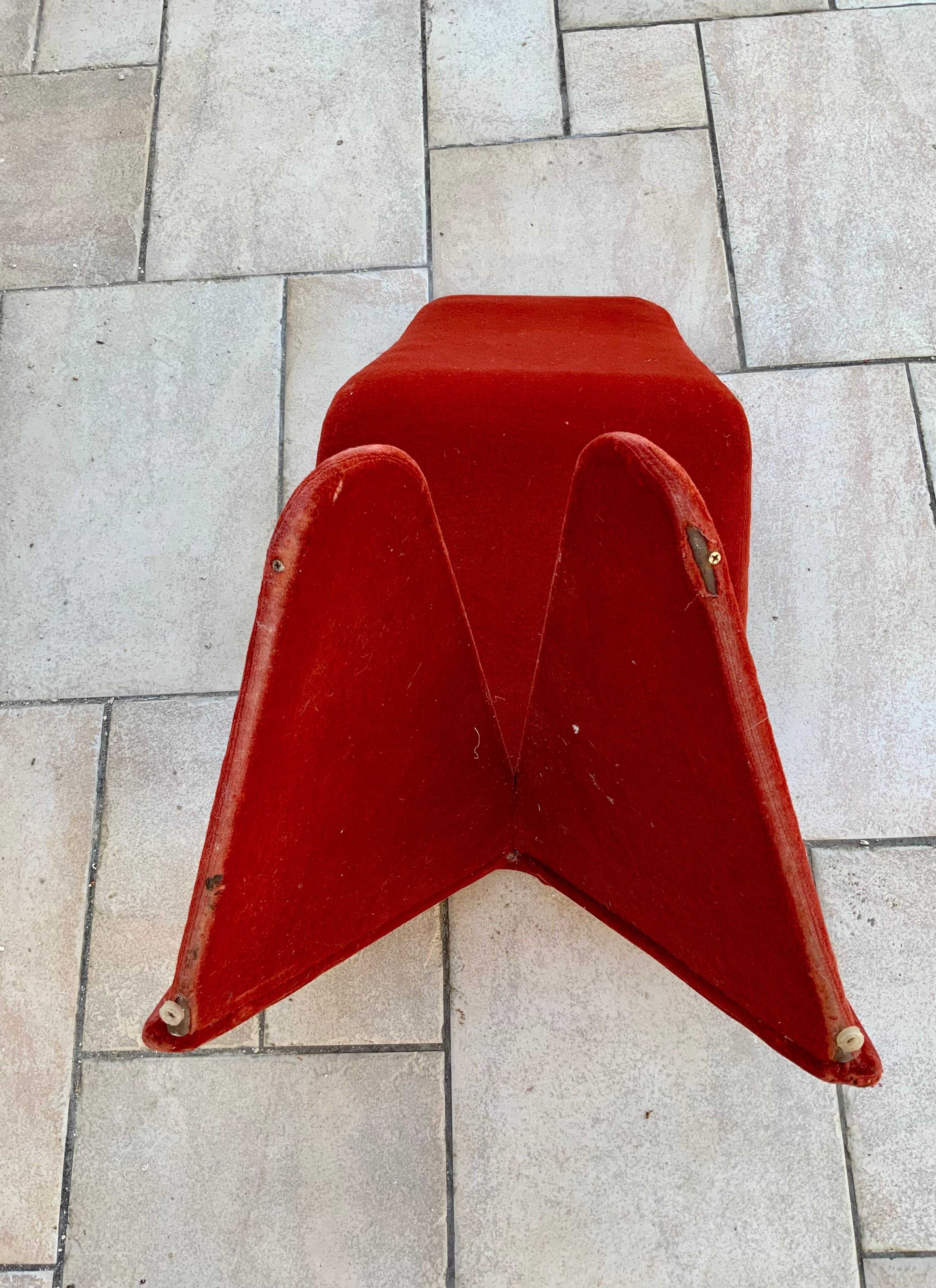 Pair of 1960s/70s fabric seats