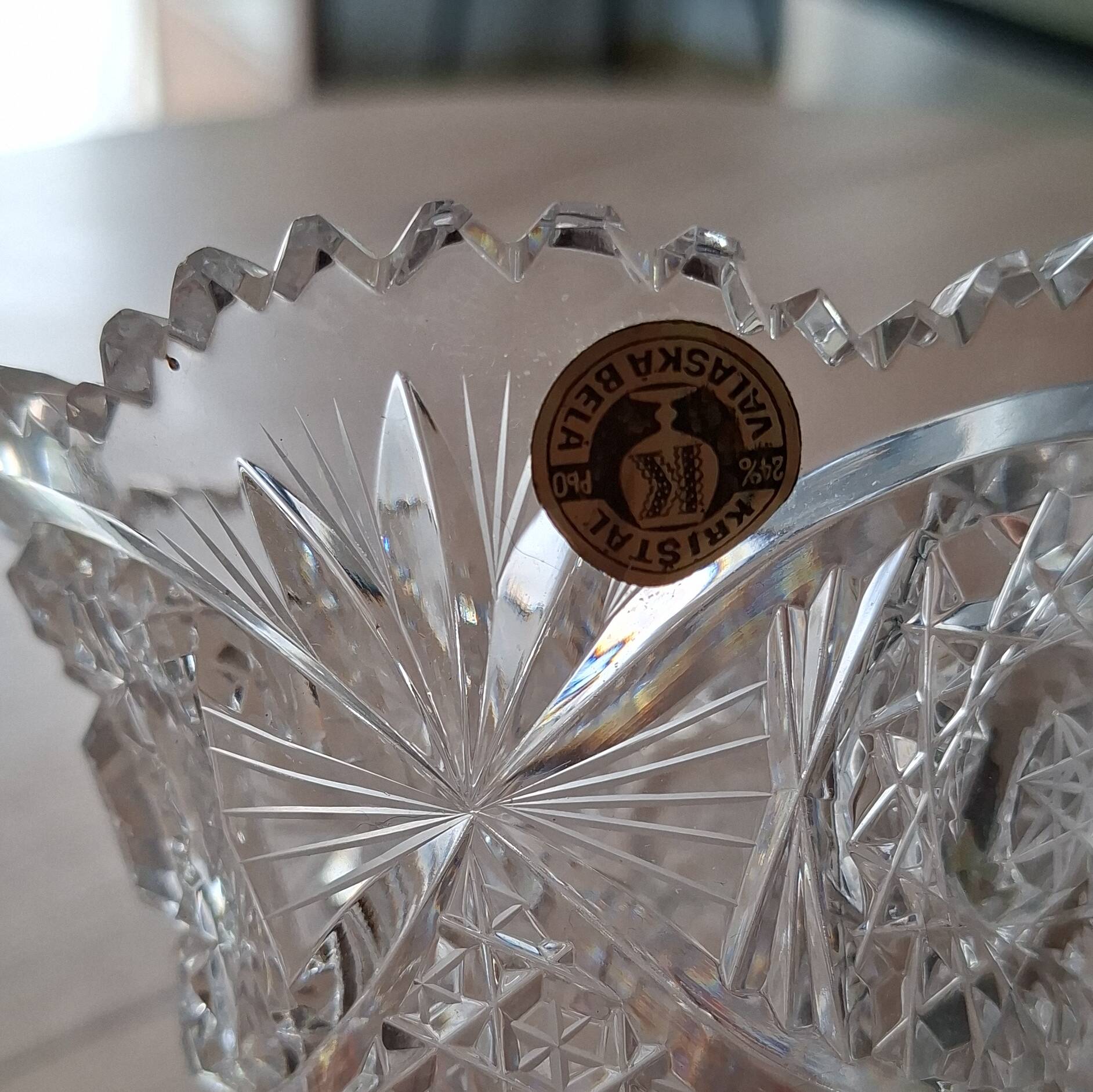Vase cristal de Bohême