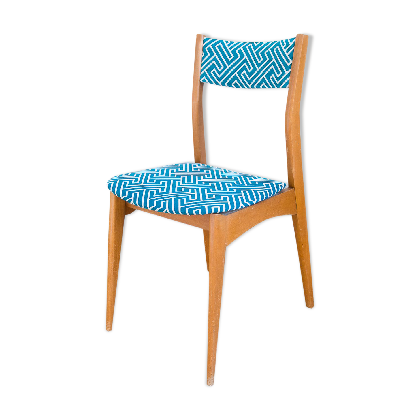 4-Pack geometric fabric chairs