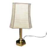 Hexagonal gold table lamp – Empire / Hollywood Regency style