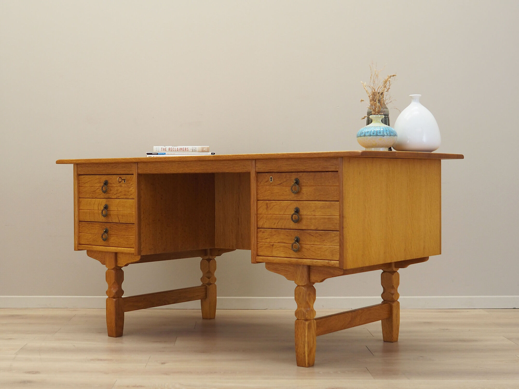 Oak desk, Danish design, 1960s