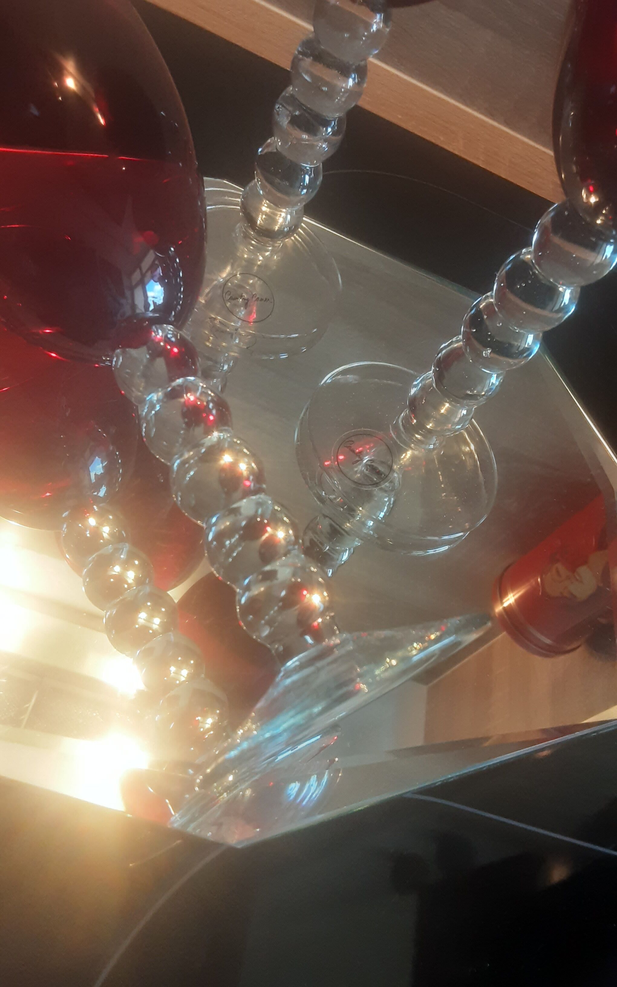 Lot 4water glasses or vintage wine