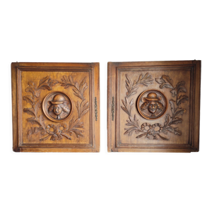 paire de portes en bois