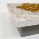 Architectural 1970s wall lamps in hammered glass and cement (2 available)