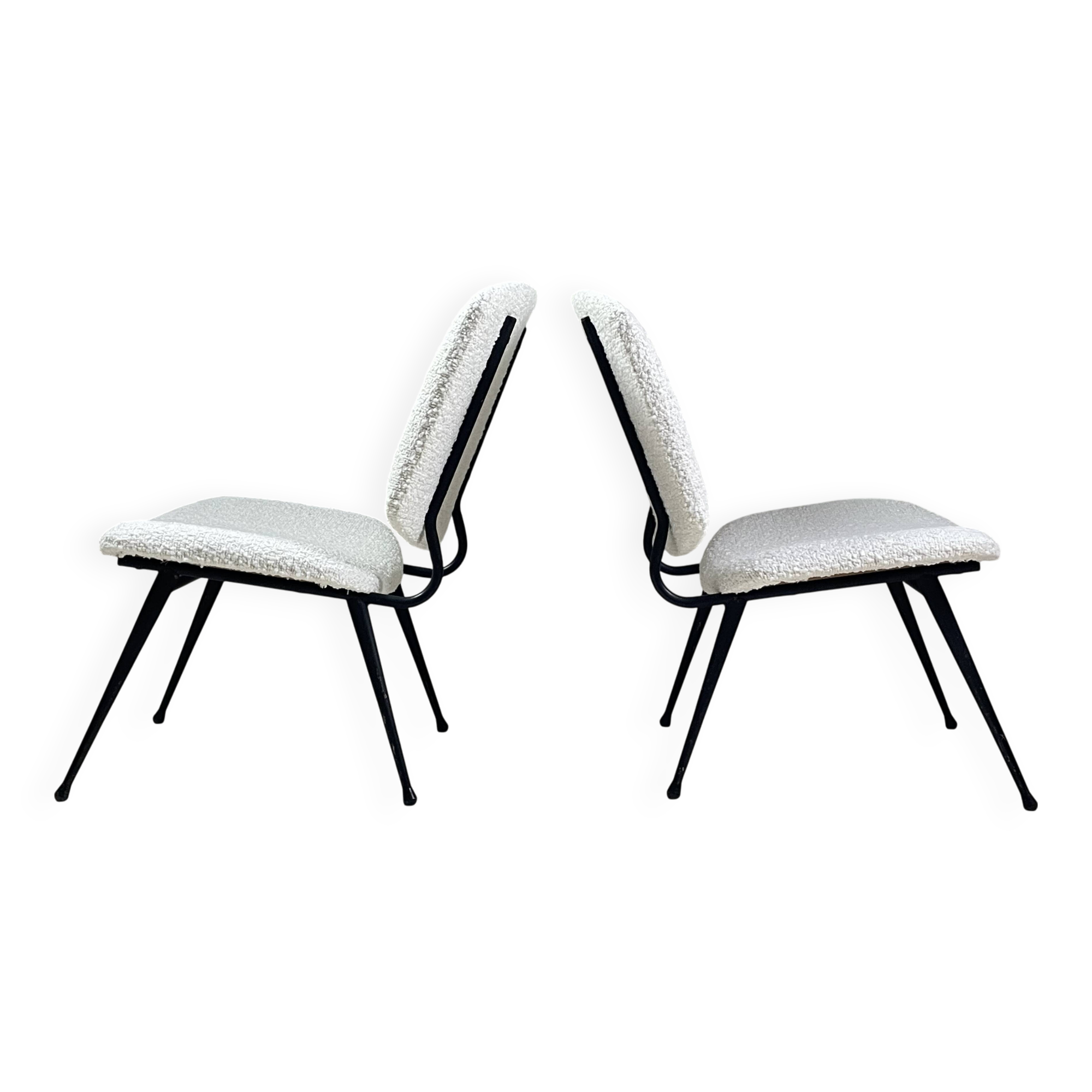 Pair of 1950s armchairs, France