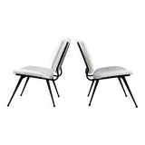 Pair of 1950s armchairs, France