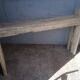 Console brutaliste 148 cm vieux bois massif