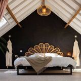 Handmade wicker headboard