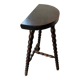High tripod saddle stool