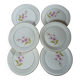 6 vintage Moulin des Loups dessert plates