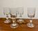 Set of 4 bistro glasses early XX century