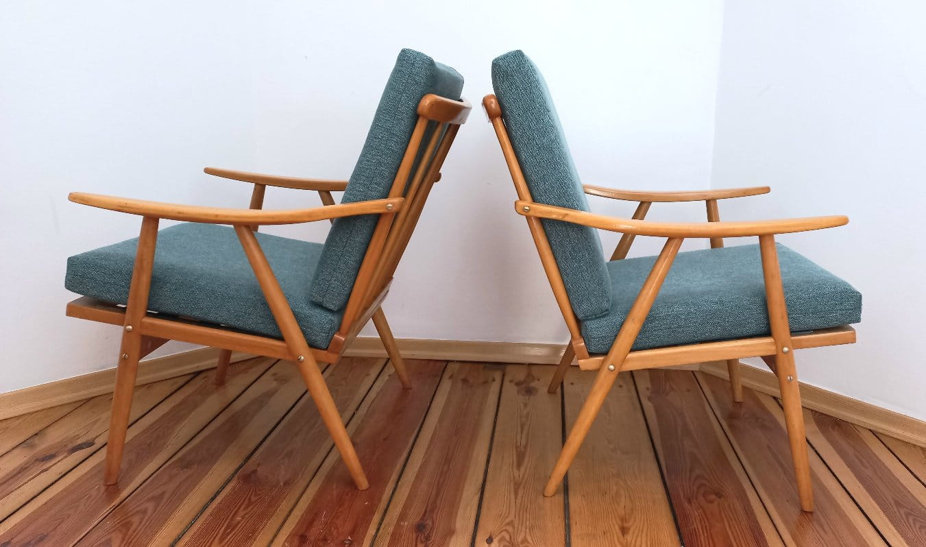 Czechoslovakian Armchairs from TON, 1960s, Set of 2