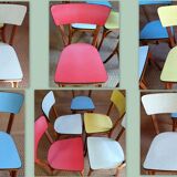 5 chairs bistro Baumann 60s