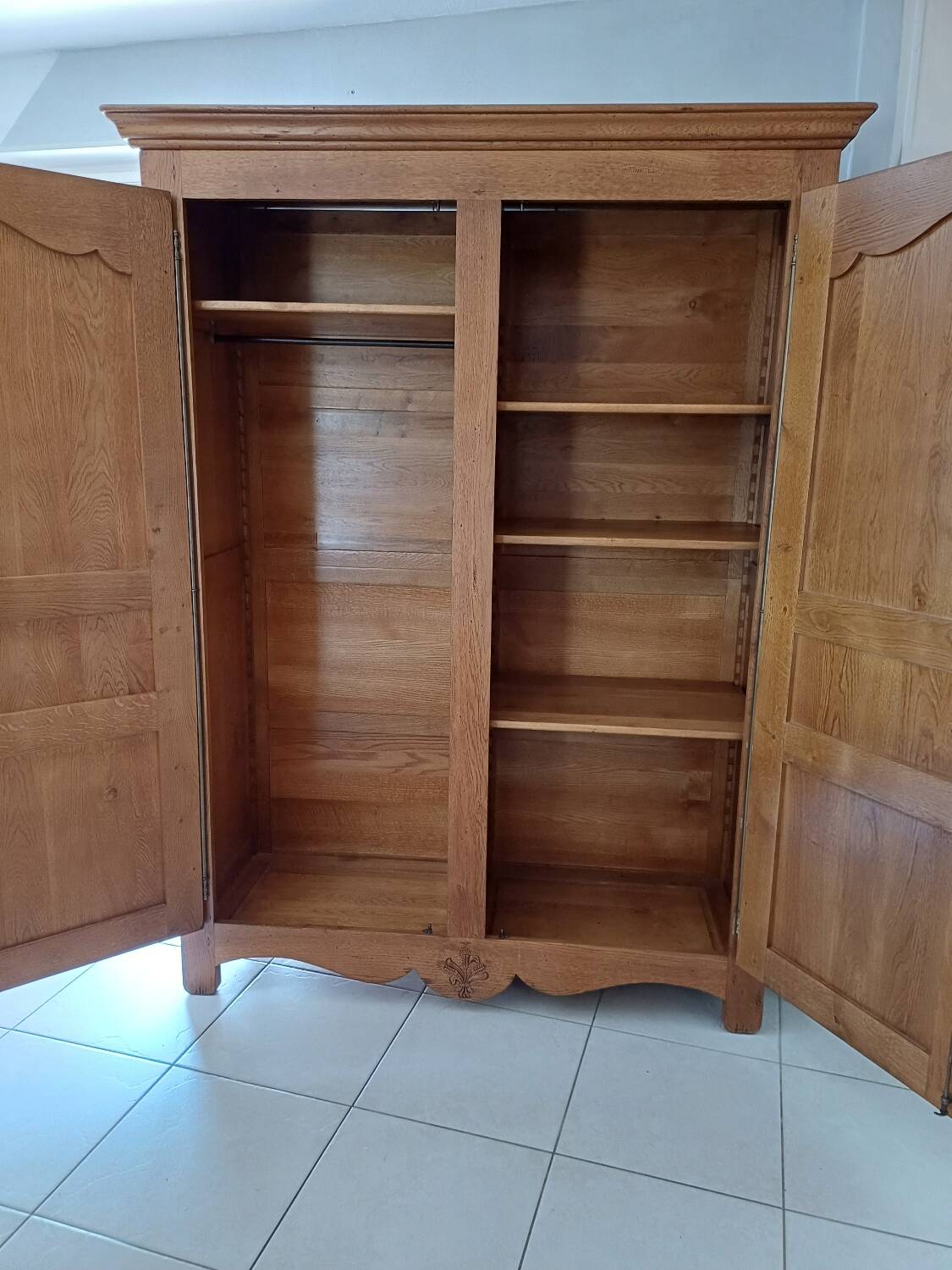 Solid oak wardrobe