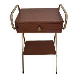 Design bedside table in the style of Jacques Hitier.