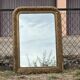 Large gilded sculpted Louis-Philippe mirror, mercury 104x77cm