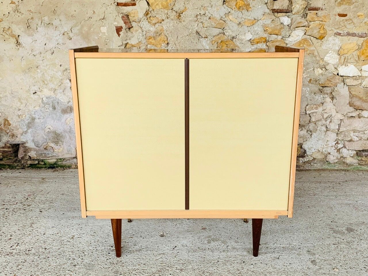 Vintage chest of drawers with 4 drawers by Capelle, circa 60's