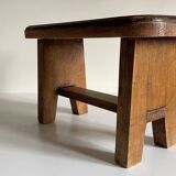 Vintage solid oak stool
