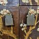 Vintage Chinese cabinet with birds & flowers, red & gold (bohemian)