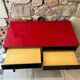 Vinyl storage furniture Manufrance from the 1960s
