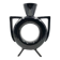 Organic modern black ceramic vase, Italy 1980s
