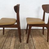 Pair of Scandinavian chairs wood