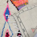 Handmade wool Berber rug 292 x 182 cm