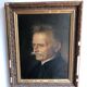 Portrait of a man with a mustache oil on canvas