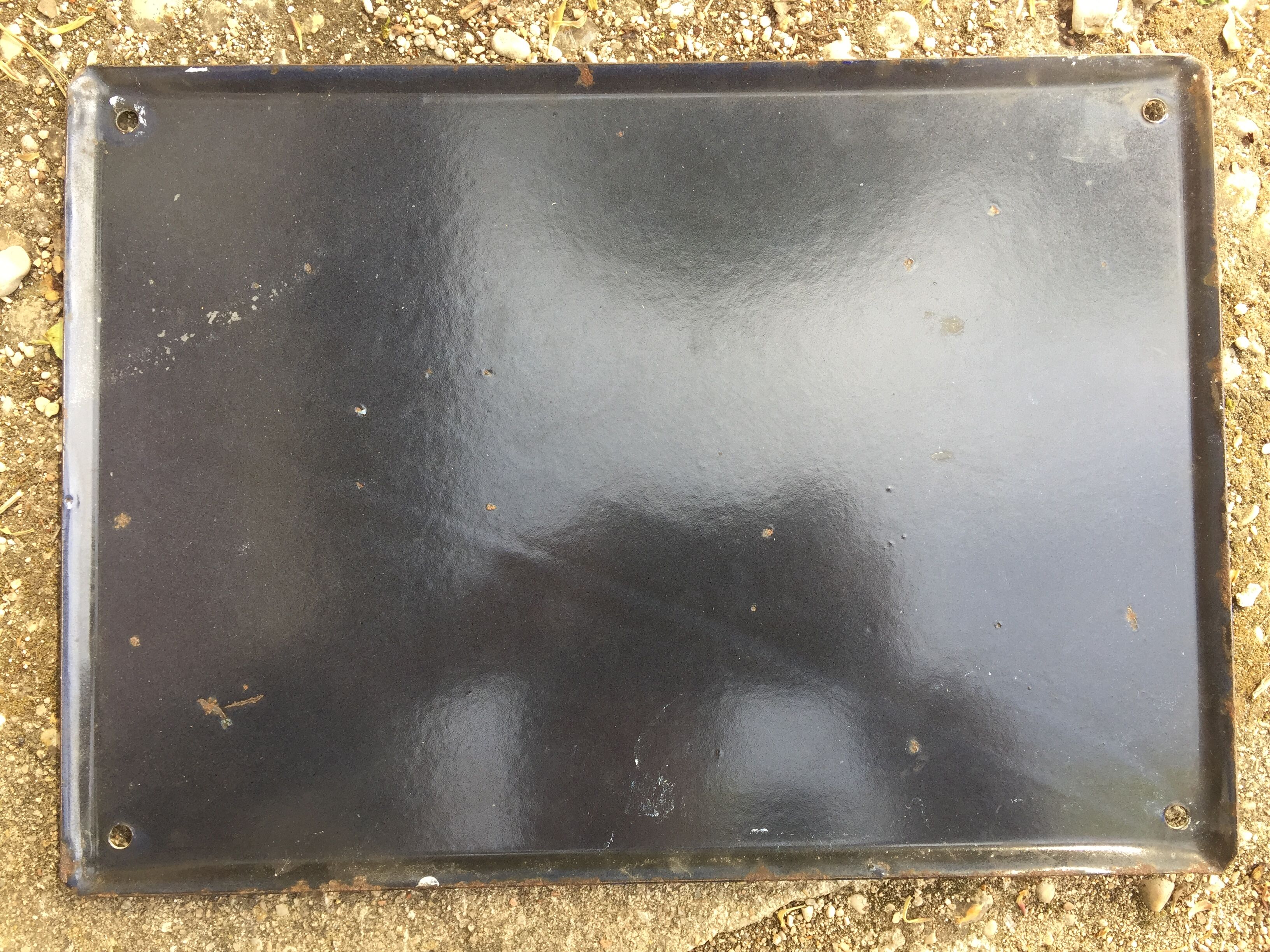 Old sign "private property keep out" 25x35cm