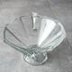 Thick engraved glass bowl, Slovakia Art Deco style