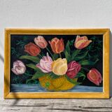 Large flower bouquet painting