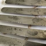 Box of 6 Boulenger knives. Antique. Monogrammed LM.