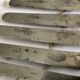 Box of 6 vintage Boulenger knives with LM monogram