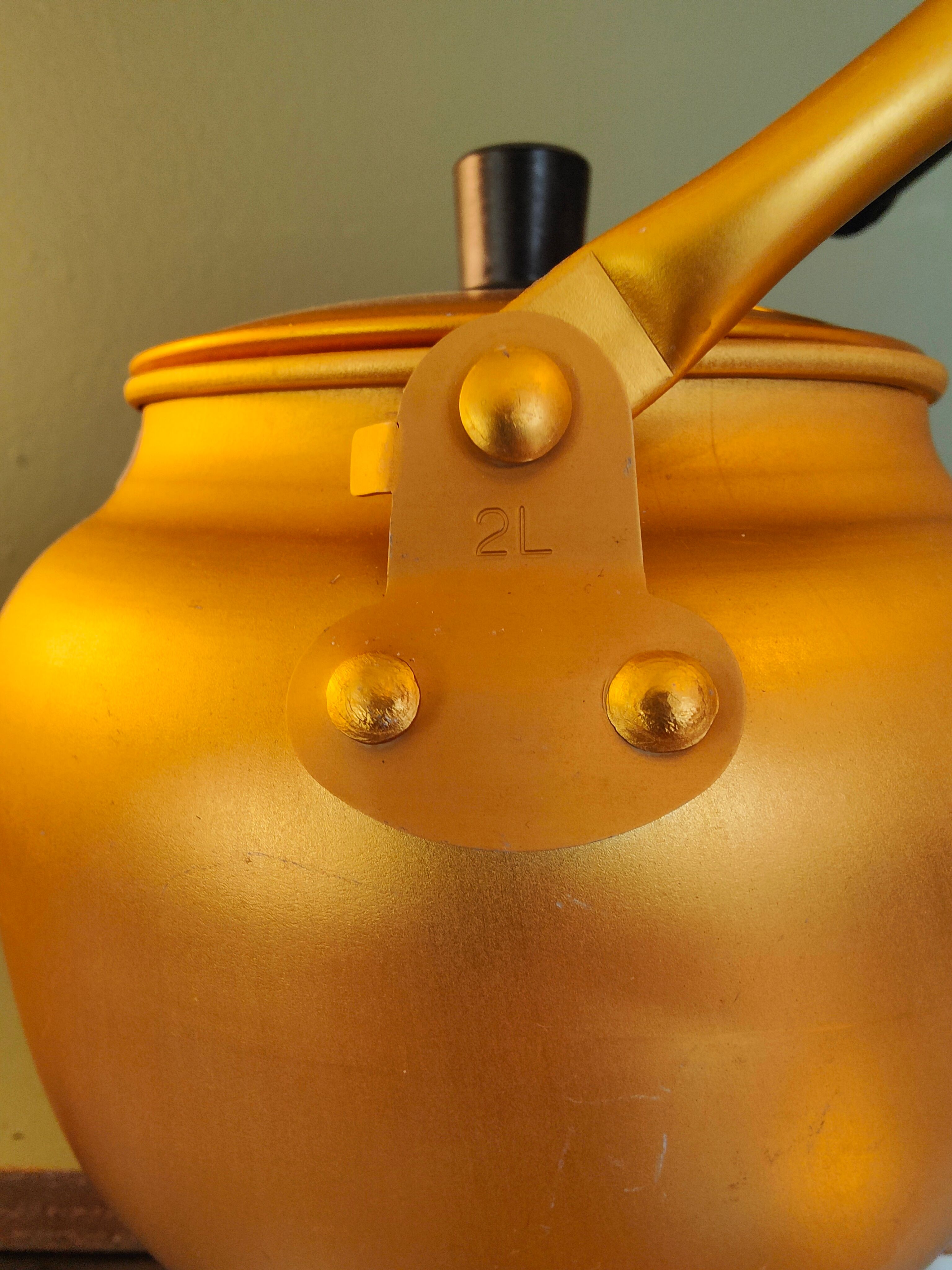 Golden teapot