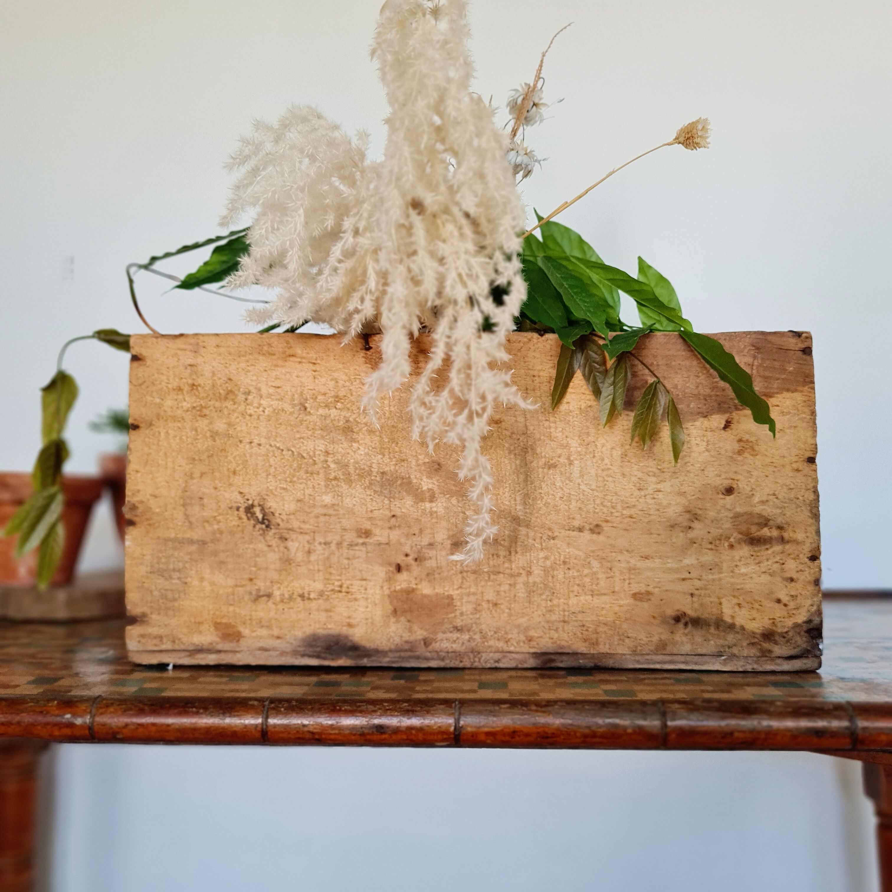 Old wooden box