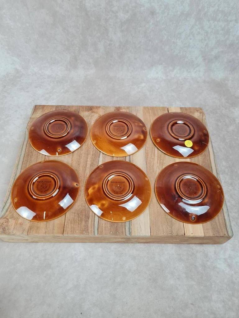 Set of 6 vintage cups and saucers – Saint-Amand & Sarguemines