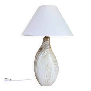 Lampe céramique, câble - coton